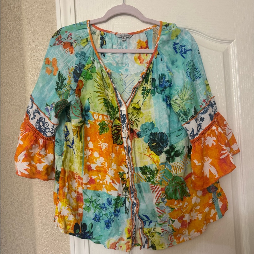 Floral Multicolor Women's Top